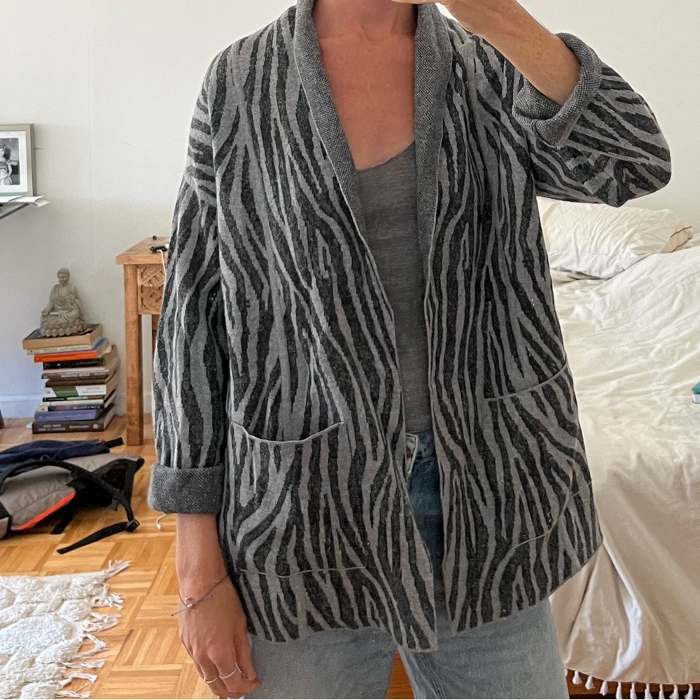 Tommy Bahama Reversible zebra sweater